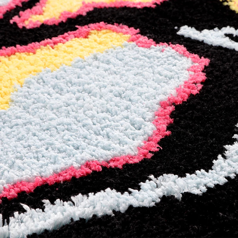 Colorful Skull Head Rug