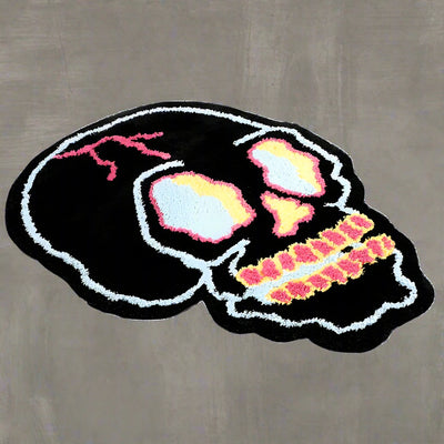 Colorful Skull Head Rug