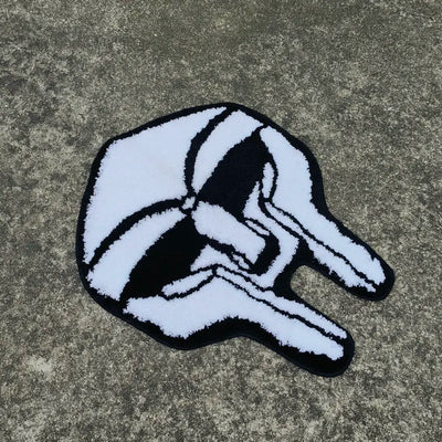 MF DOOM Mask Shaped Rug