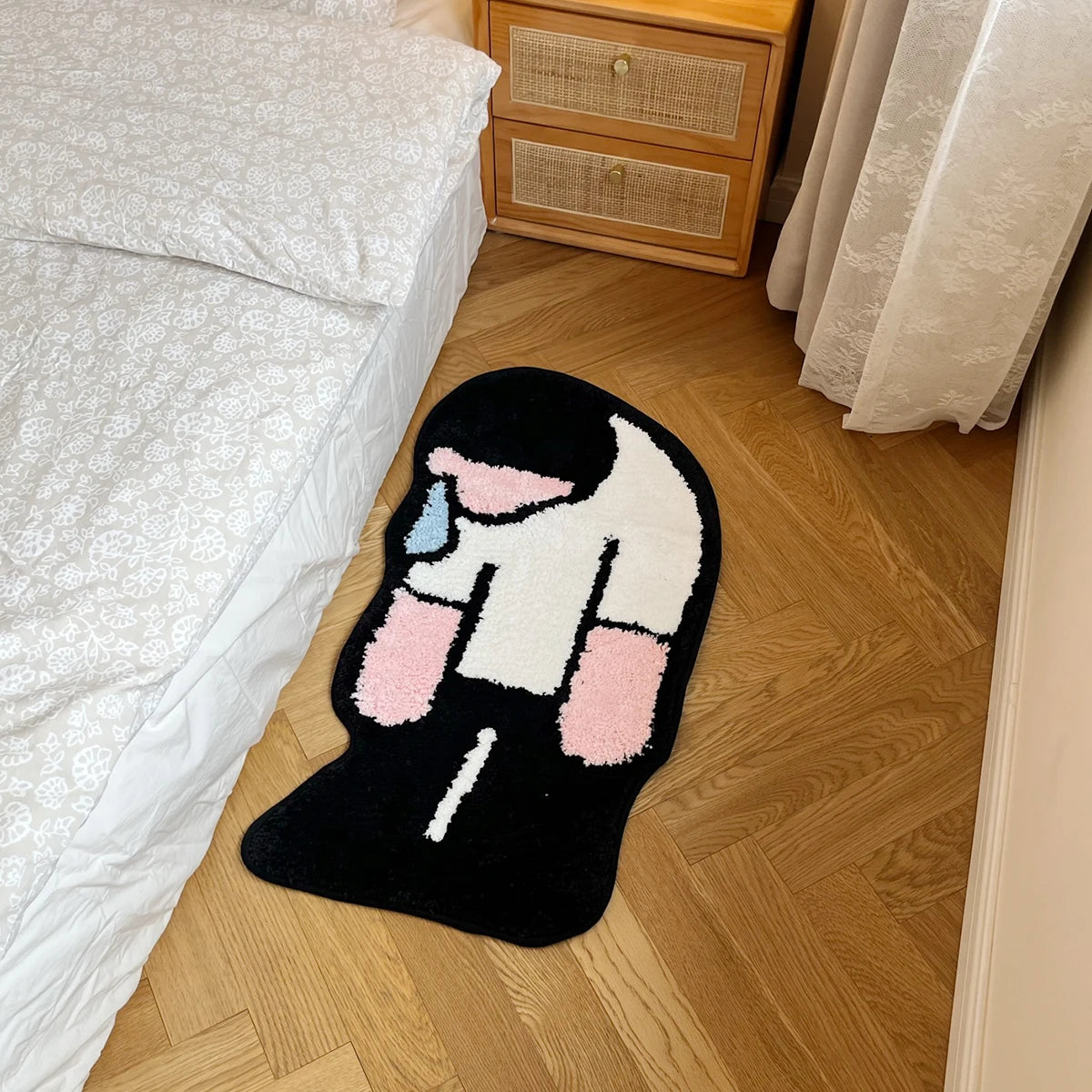 Sad Man Crying Rug