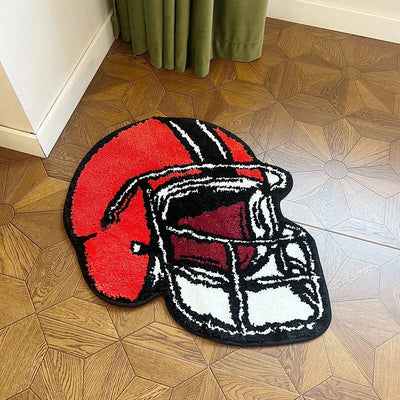 Football Helmet Rug