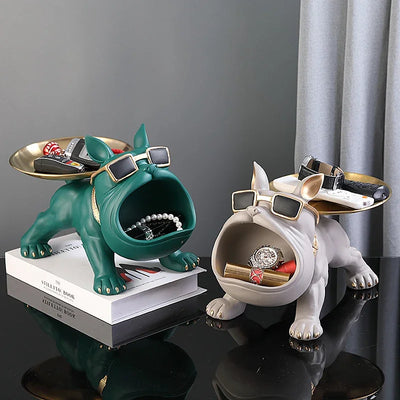 Resin Bulldog Sculpture