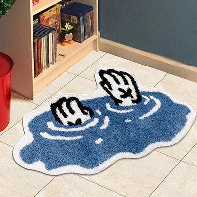 Drowning Kaws Hands Rug