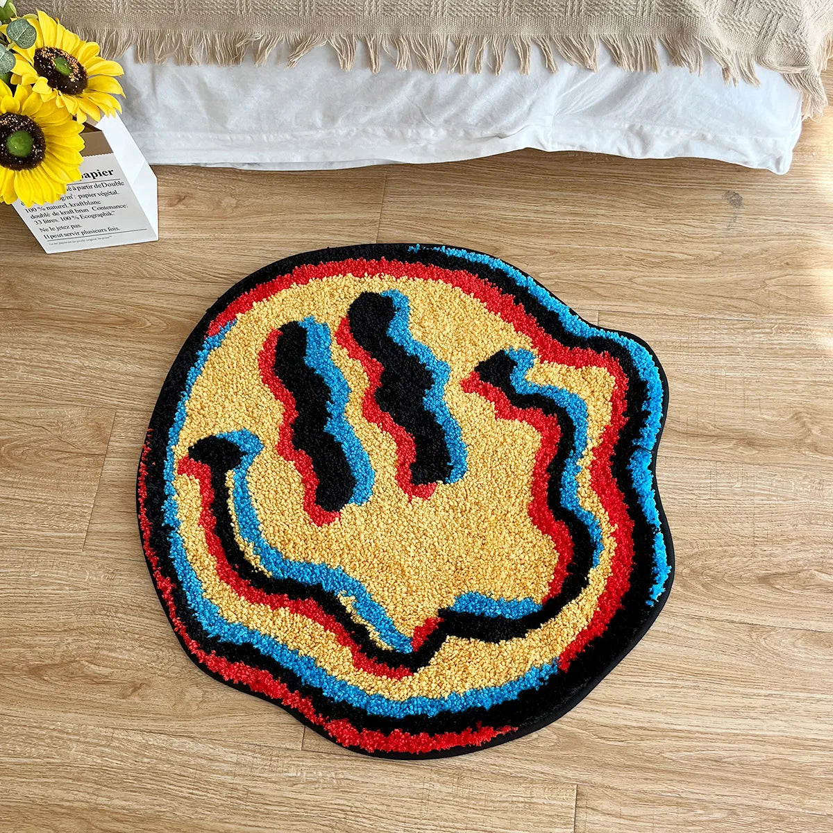 3D Smiley Face Rug