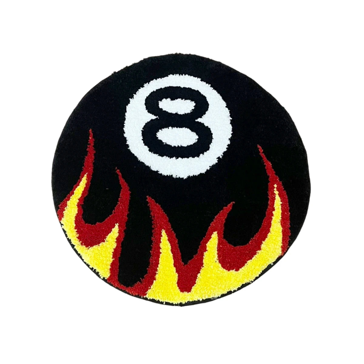 Burning 8 Ball Rug