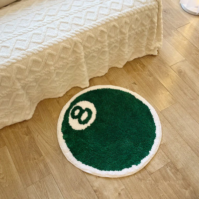 Green 8 Ball Rug