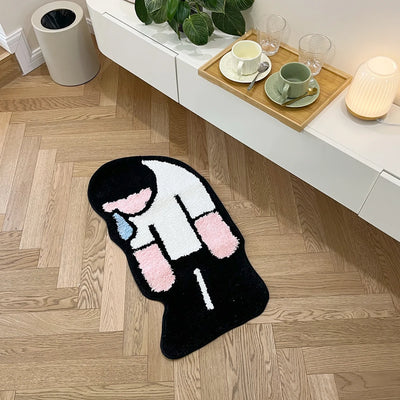 Sad Man Crying Rug