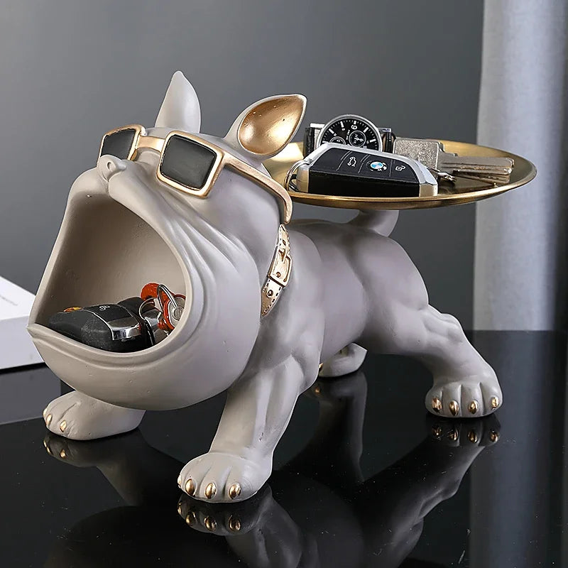 Resin Bulldog Sculpture