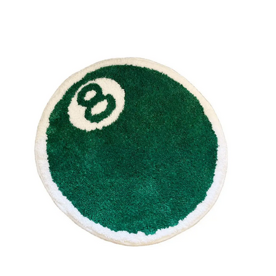 Green 8 Ball Rug