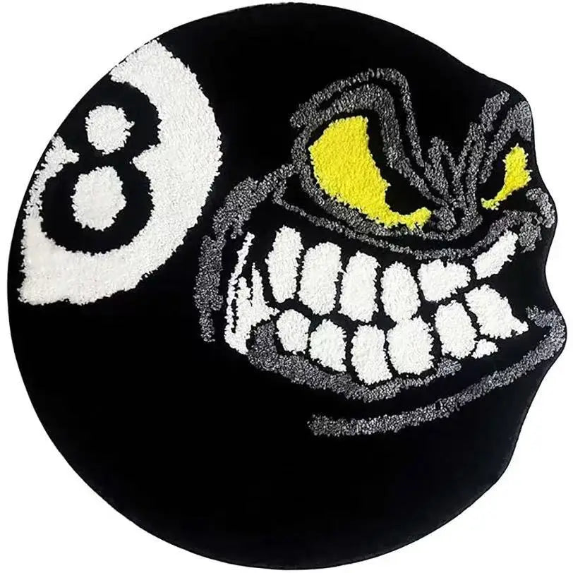 Cartoon Style 8 Ball Pool Rug